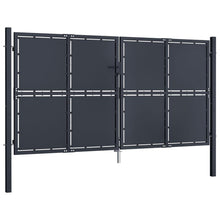 vidaXL Garden Gate Steel 118.1"x68.9" Anthracite 4527