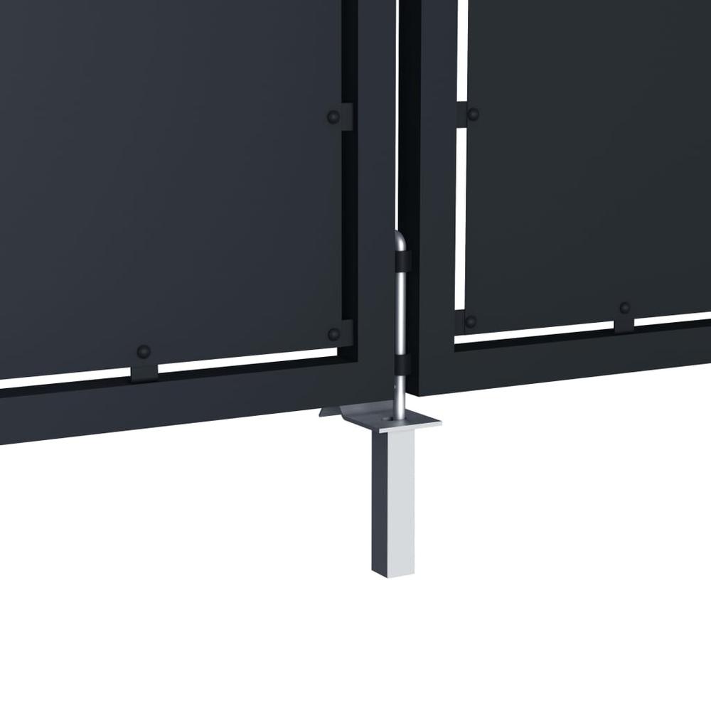 vidaXL Garden Gate Steel 118.1"x68.9" Anthracite 4527
