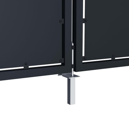 vidaXL Garden Gate Steel 118.1"x68.9" Anthracite 4527