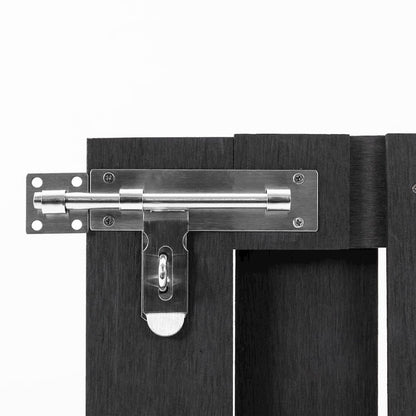 vidaXL Garden Gate WPC 39.4"x31.5" Gray