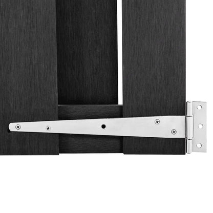 vidaXL Garden Gate WPC 39.4"x39.4" Gray