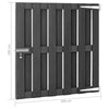 vidaXL Garden Gate WPC 39.4"x39.4" Gray