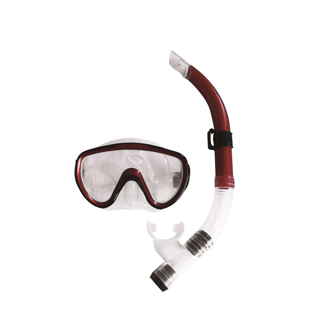14+ Years - Red Scuba Mask and Snorkel Pool Set