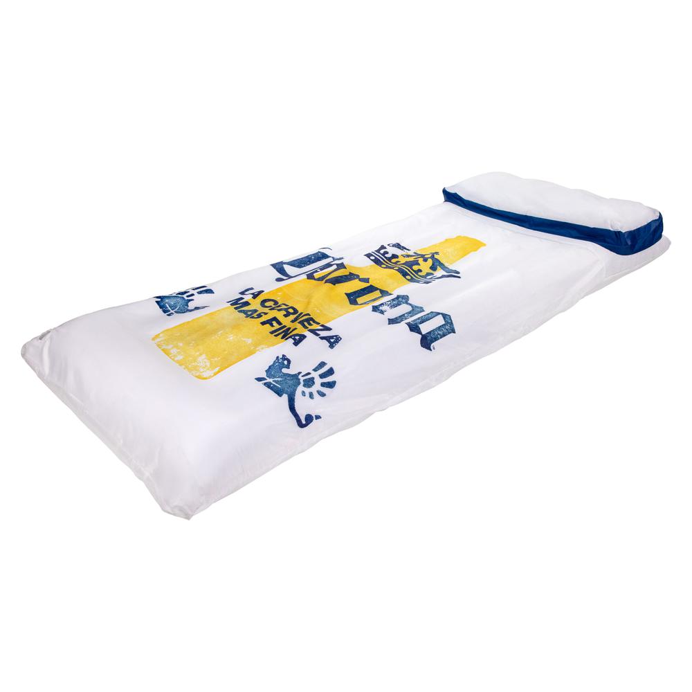 74.75" Fabric Covered Inflatable Corona Pool Lounge