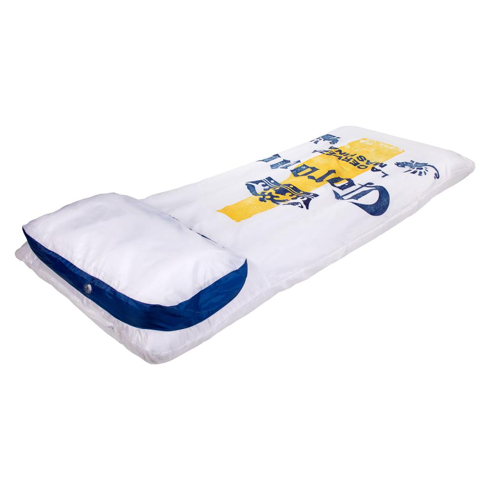 74.75" Fabric Covered Inflatable Corona Pool Lounge