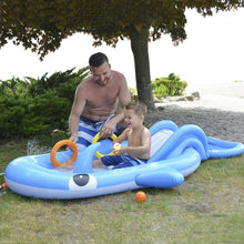 6.75ft Inflatable Childrens Whale Shaped Interactive Play Pool
