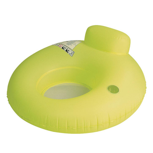Inflatable Yellow Inner Tube Water Sofa Swimming Pool Lounger Float - 48-Inch