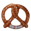 Inflatable Chocolate Brown and White Dotted Giant Pretzel 3-Person Swimming Pool Float 10-Inch