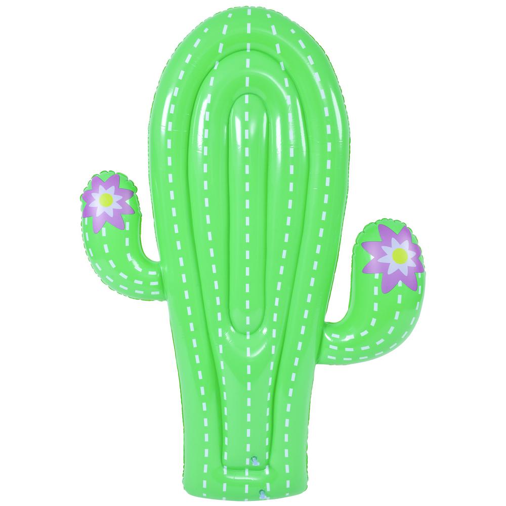 5.75' Inflatable Green Jumbo Cactus Shaped Pool Float