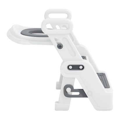 Toddler Potty Training Seat with Step Stool Ladder and Handles, Grey