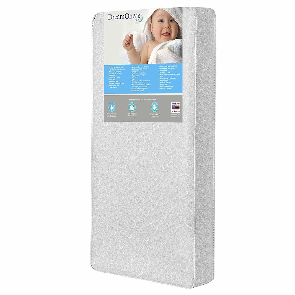 Dream On Me Slumberland 2-Sided Crib and Toddler 260 Coil Mattress