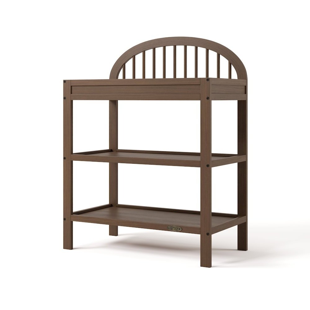 Graco Olivia Changing Table with Water-Resistant Changing Pad - Hazelnut