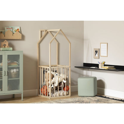 Ohana House Shaped Storage Unit, Natural