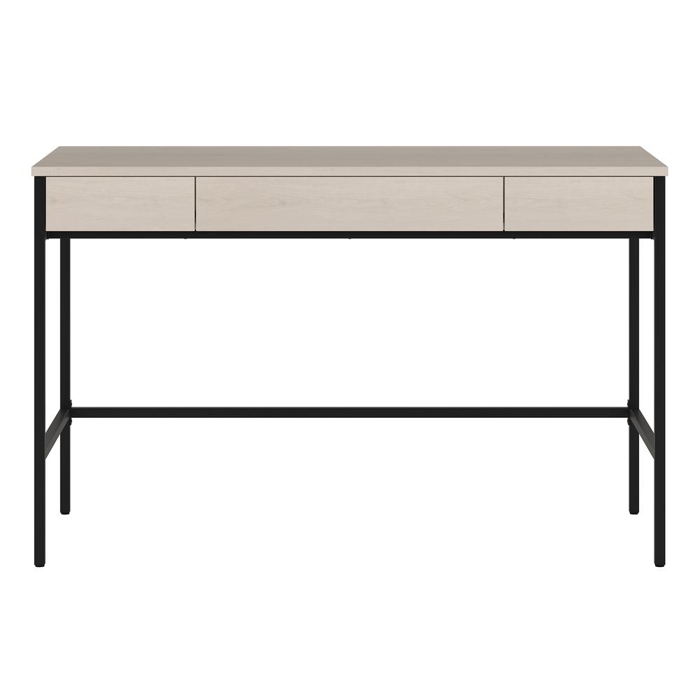 Evans 48" Wide Rectangular Writing Desk in Alder White