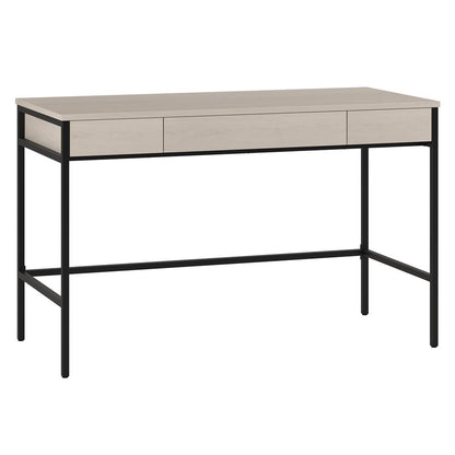 Evans 48" Wide Rectangular Writing Desk in Alder White