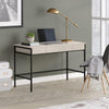 Evans 48" Wide Rectangular Writing Desk in Alder White