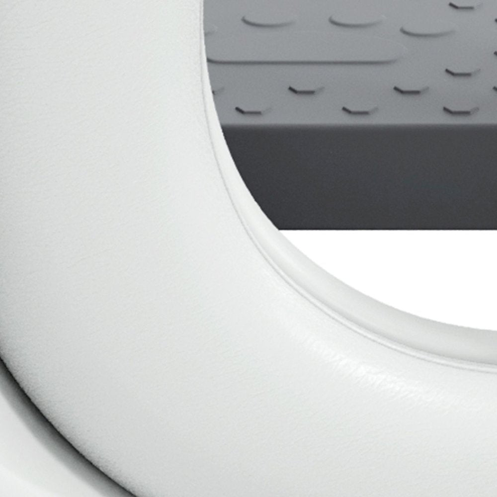 Toddler Potty Training Seat with Step Stool Ladder, Foldable, Grey