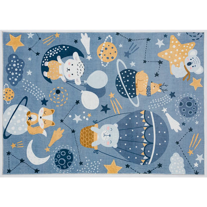 Kids 02 Space Animals Adventure Rug