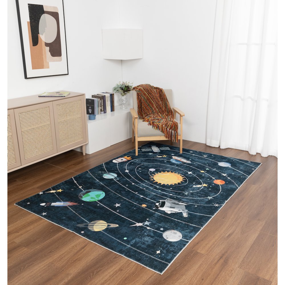Kids 03 Solar System Space Rug