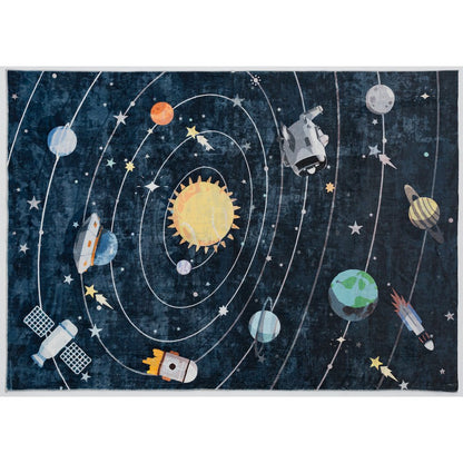 Kids 03 Solar System Space Rug