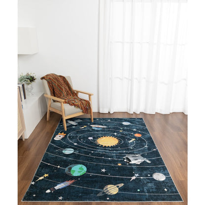 Kids 03 Solar System Space Rug