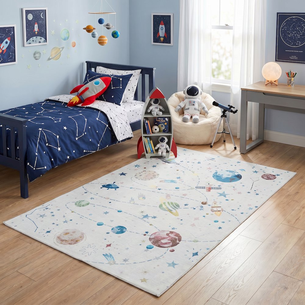 Kids 04 Astronaut & Planets Rug