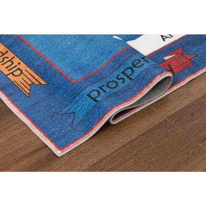 Kids 07 World Map Educational Rug