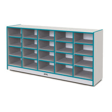 20 Tub Mobile Storage - with Tubs - Teal