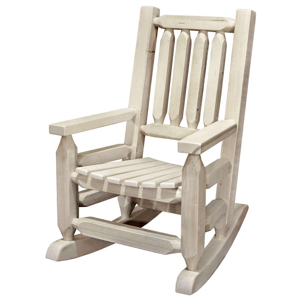 Homestead Collection Child's Rocker, Clear Lacquer Finish