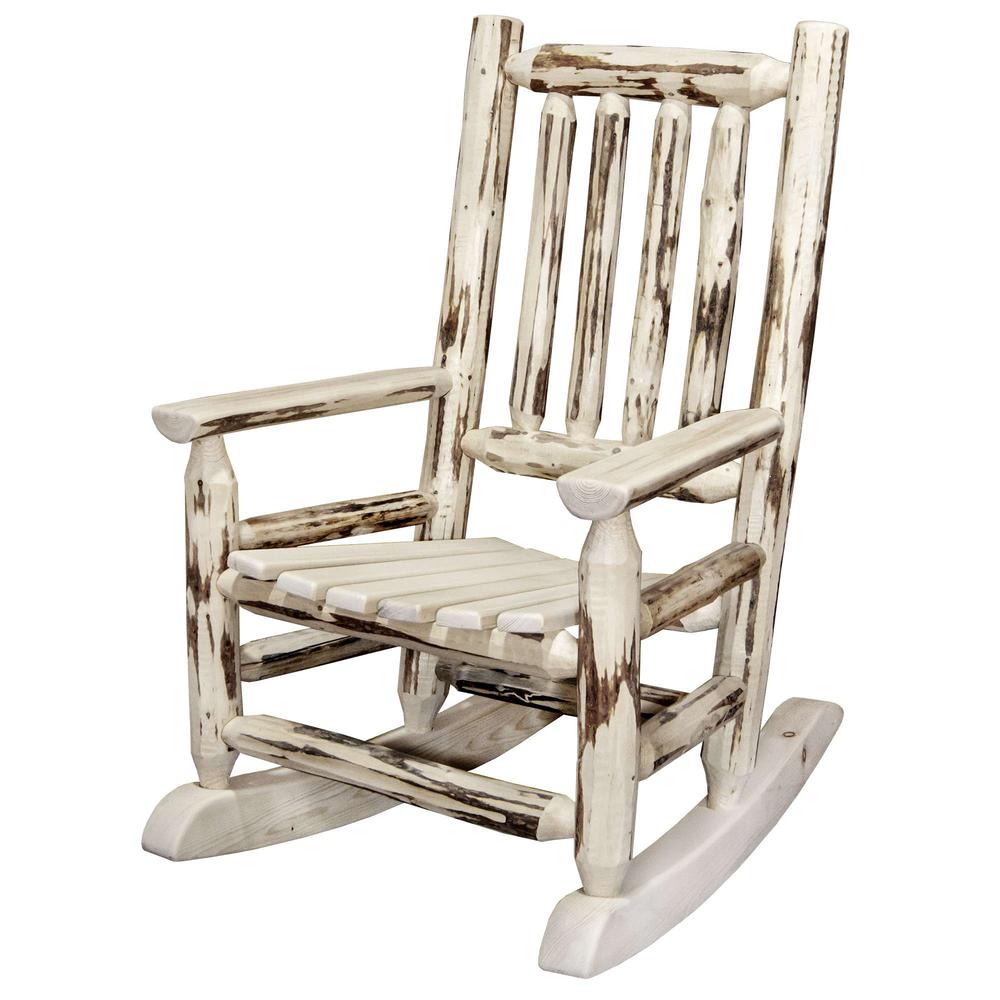 Montana Collection Child's Rocker, Clear Lacquer Finish
