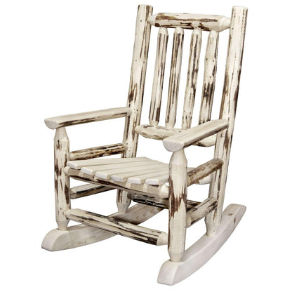 Montana Collection Child's Rocker, Clear Lacquer Finish
