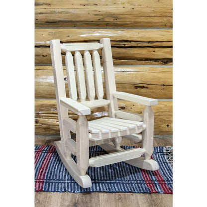 Homestead Collection Child's Rocker, Clear Lacquer Finish