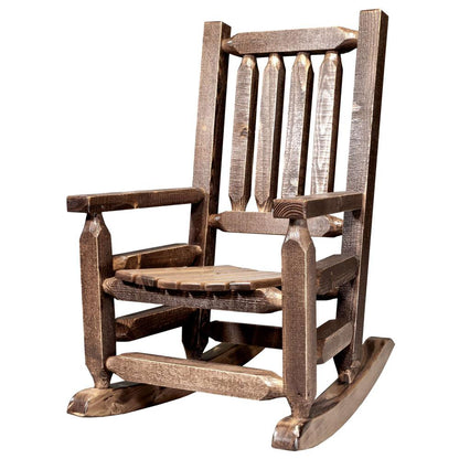 Homestead Collection Child's Rocker, Stain & Clear Lacquer Finish