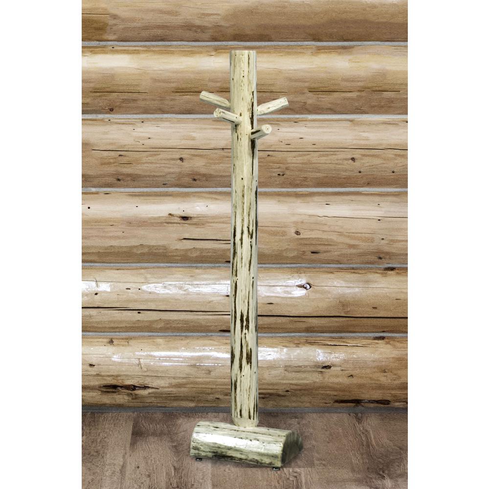 Montana Collection Child's Coat Tree, Clear Lacquer Finish