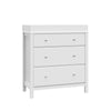 Storkcraft Carmel 3 Drawer Chest with Changing Topper (White)