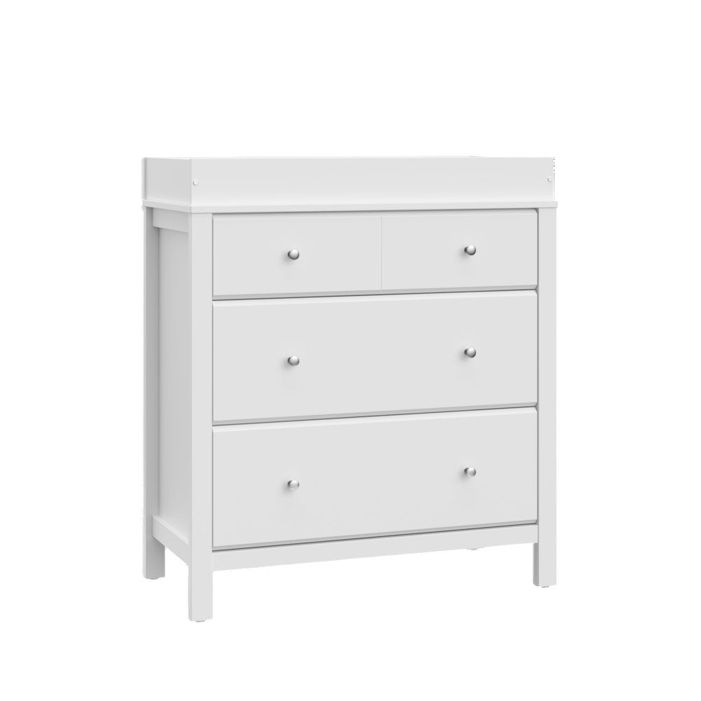 Storkcraft Carmel 3 Drawer Chest with Changing Topper (White)