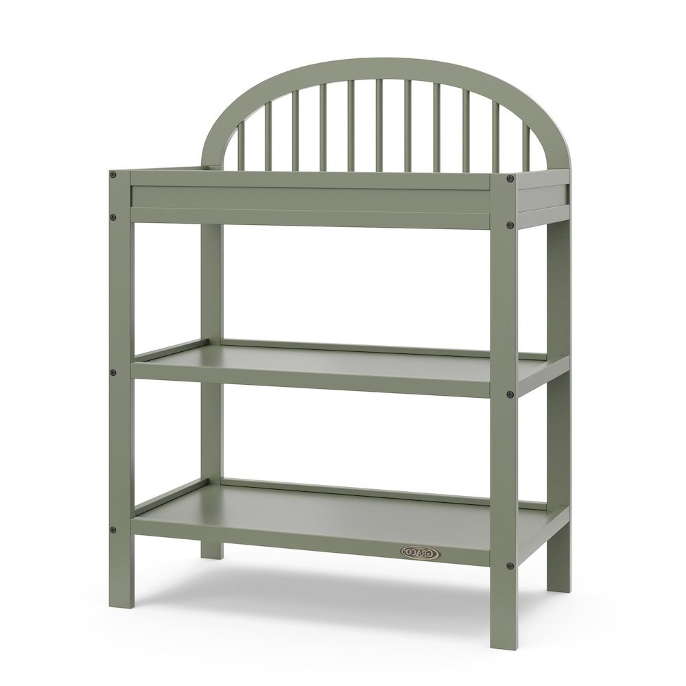Graco Olivia Changing Table with Water-Resistant Changing Pad - Olive