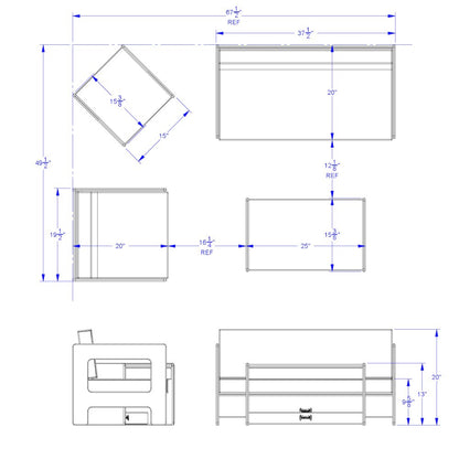 Jonti-Craft® Living Room 4 Piece Set - Wheat