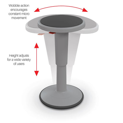 Hierarchy Height Adjustable Grow Stool- Short Stool (Blue)