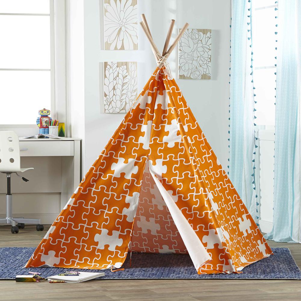 Childrens Teepee, Orange Puzzle