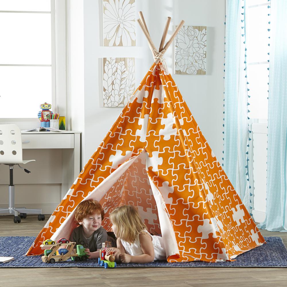 Childrens Teepee, Orange Puzzle