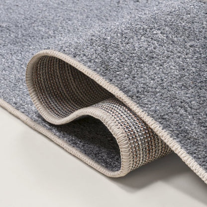 Trike Triceratops Kids Washable Dark Gray/Cream 4 ft. x 6 ft. Area Rug