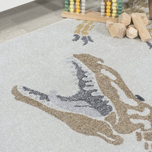 Kingdarr T-Re Modern Kids Machine-Washable Runner Rug