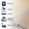 Pebble Geometric Kids & Novelty Machine-Washable Runner Rug