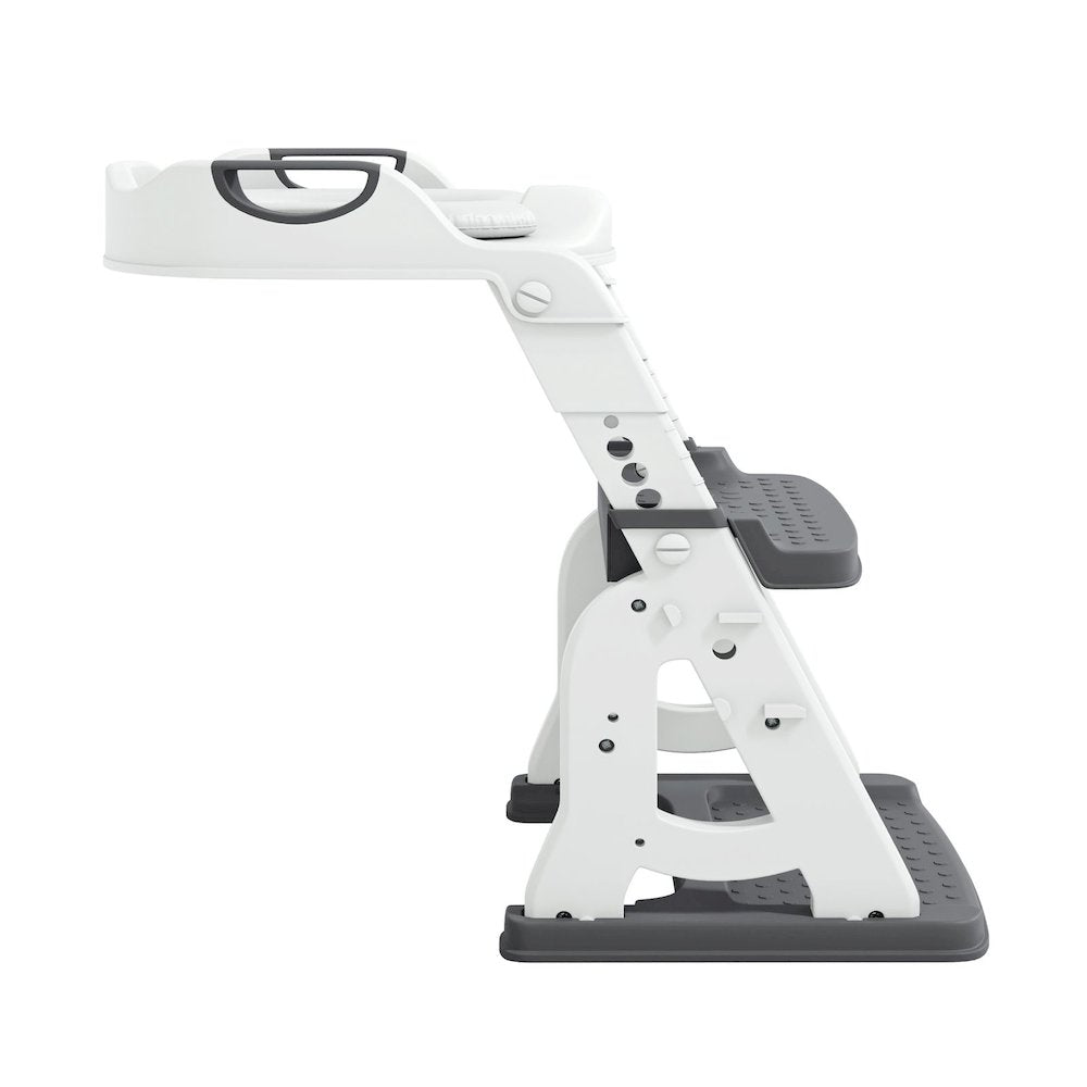 Toddler Potty Training Seat with Step Stool Ladder, Foldable, Grey
