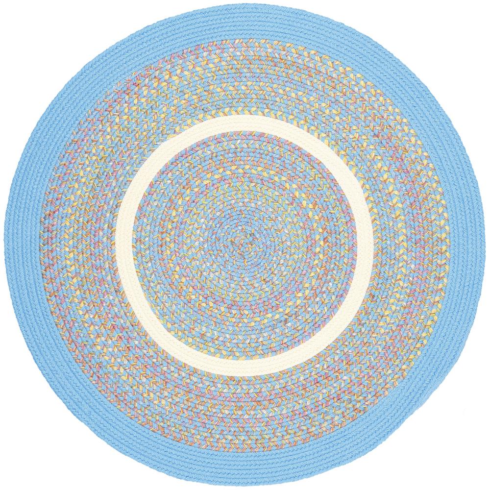 Kids' Isle Aqua Blue Banded 4' Round