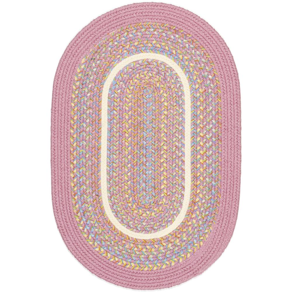 Kids' Isle Pink Banded 2X4 Oval