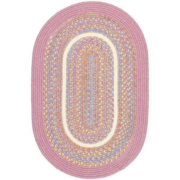 Kids' Isle Pink Banded 3X5 Oval