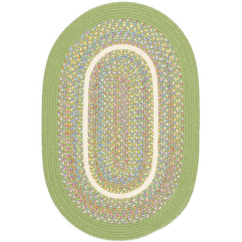 Kids' Isle Lime Banded 2X3 Oval