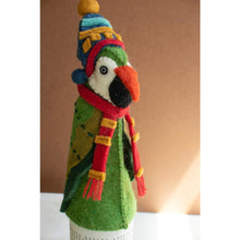 Felt Bottle Topper Parrot